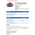 thumbnail image 2 of Front Brake Rotor - Compatible with 2001 - 2011 GMC Sierra 2500 HD 2002 2003 2004 2005 2006 2007 2008 2009 2010, 2 of 2