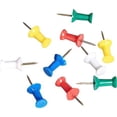 thumbnail image 1 of XmhyTop Push Pins Tacks, Assorted Colors, Steel Point, 100-Pack, 1 of 3