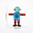 thumbnail image 3 of Wooden Transformable Robot Figure with Elastic Joints, Posable Wood Toy for Creative Desktop Decoration, Flexible Action Model, Random Colors, Multicolor, 3 of 9