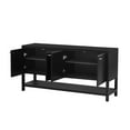 thumbnail image 5 of Kojooin Rustic Console Table With Storage, Farmhouse Wood Accent Tables With 4-Door Cabinet, Adjustable Shelves, Behind Couch Table For Living Room, Hallway, Foyer, 5 of 6