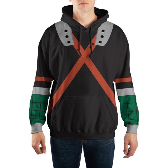 My Hero Academia Bakugou Katsuki Cosplay Black Hoodie Sweater