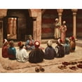 thumbnail image 2 of Eugène Baugniès 18x15 Black Ornate Wood Framed Double Matted Museum Art Print Titled - The Dhikr, 2 of 5