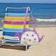 thumbnail image 3 of Bolsa de playa grande de malla Poaug para almacenamiento de textiles para el hogar, bolsa de playa con diseño de dinosaurio, bolsa de viaje, bolsa para guardar juguetes de arena, bolsa de compras, 3 of 4