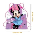 thumbnail image 5 of 6/24 piezas Disney The Red Minnie Mickey Mouse regalos de fiesta de cumpleaños bolsas con cordón no tejidas para niños mochilas escolares de natación, 5 of 5