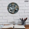 thumbnail image 3 of HELLOYOUNG Round 2D Metal Wall Art, Modern Aluminum Sculpture for Living Room Home Office Decor, Rustproof Fade-Resistant Wall Decor, 3 of 13