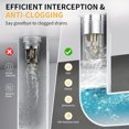thumbnail image 3 of 2pcs  stainless steel pop-up bathroom sink stoppers with hair filters and drainage sieve suitable for 1.1 to 1.29 inch drainswith removable and easy-to-clean baskets to prevent clogs and jewelry loss, 3 of 14