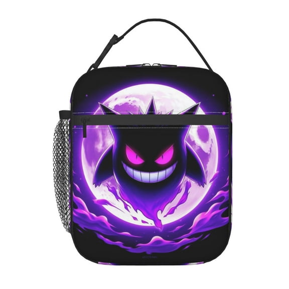 Gengar Lunch Bag Insulated Reusable Lunch Box Lunch Tote Lunchbox Portable Bento Bags For Men Women Office Work Travel Picnic Camping 8 x 10 x 4 inch