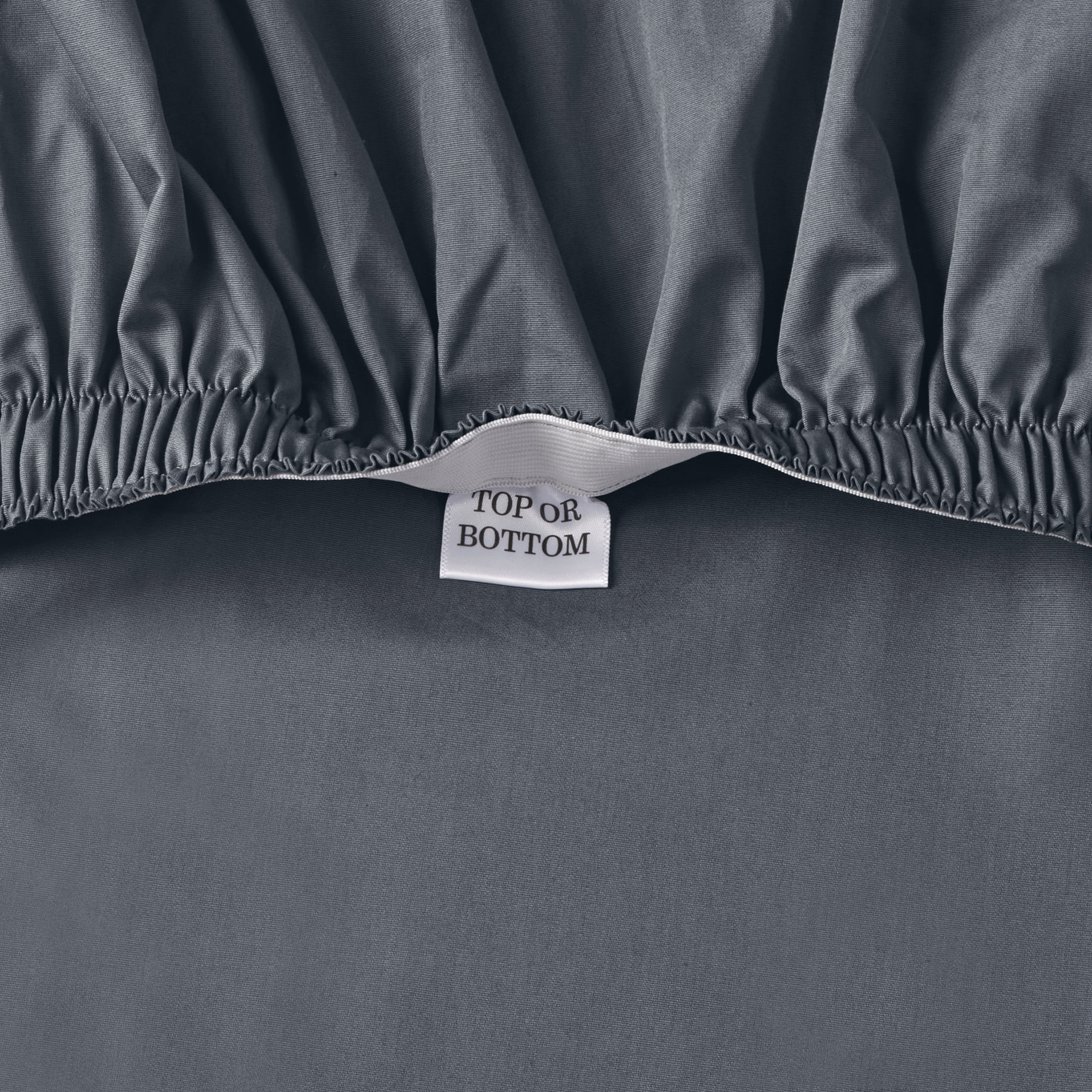 Better Homes & Gardens Cool & Crisp 4-Piece 300 Thread Count Gray Cotton Percale Sheet Set, King