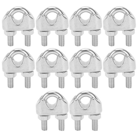 

Ymiko M8 Wire Rope Cable Clip Clamp Stainless Steel Wire Rope Cable Clip Clamp 10pcs 5/16 Inch M8 Stainless Steel Wire Rope Cable Clip Clamp U Saddle Fastener