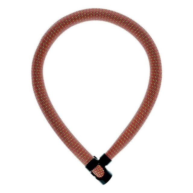 Abus, IvyTex 7210, Chain Lock, Key, 7mm, 110cm, 3.6', Sparkling Orange