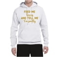 thumbnail image 3 of Wild Bobby, Gold Feed Me Tacos And Tell Me I'm Pretty Cinco de Drinco Cinco De Mayo Unisex Hoodie Sweatshirt, White, 3X-Large, 3 of 5