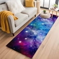 thumbnail image 2 of Dreamy Galaxy Runner Rugs 2x6 ft Universe Starry Sky Shine Stars Colorful Modern Washable Hallway Rugs Non-Slip Floor Mats Absorbent Carpet Bedside Runners for Bedroom Kitchen Bathroom Laundry Room, 2 of 9