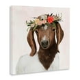 thumbnail image 2 of The Stupell Home Decor Collection Springtime Flower Crown Long Ear Baby Goat Oversized Stretched Canvas Wall Art, 24 x 1.5 x 24, 2 of 5