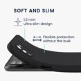 thumbnail image 2 of Étui Compatible avec Samsung Galaxy A03s - Étui en Silicone TPU Souple et Mince - Noir Mat, 2 of 5