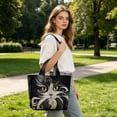 thumbnail image 5 of Quilted Tote Bag for Women Large Capacity Everyday Bag with Embroidery Detail Laptop Crossbody Shoulder Bag for Office Commute Travel and Weekend Outing, 5 of 6
