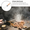 thumbnail image 2 of Steak Spatula Metal Burger Spatula Stainless Steel Fish Spatula with Wooden Handle, 2 of 9