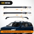thumbnail image 4 of Roof Rack Cross Bars Compatible with Chevrolet Tahoe Suburban GMC Yukon Cadillac Escalade 2021 22 23 2024, Adjustable Aluminum Car Crossbars for Cargo Carrier Luggage Box Kayak Tent Snowboard, 4 of 8