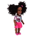 thumbnail image 1 of Muñeca negra Ticfox de 14 pulgadas de juguete africana, 1 of 12