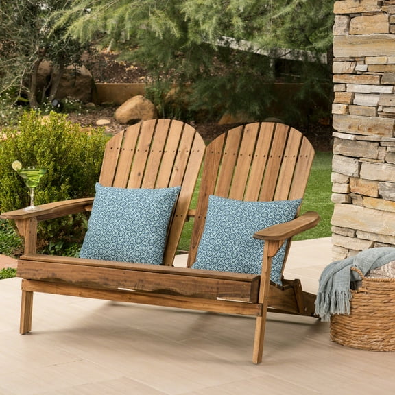 Love Seat In Wood - Enhance Your Patio Appearance Outdoor Create A Relaxing Backyard