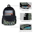 thumbnail image 4 of Zufioo Fun Panda Playing With Bamboo Leaves Pattern Adult Backpack,Wear-resistant and Breathable Multi-pocket Backpack, Suitable for Travel, Business and Outdoor Activities, 4 of 9