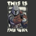 thumbnail image 2 of Men's Star Wars: The Mandalorian This is the Way Graphic Tee Charcoal Heather Medium, 2 of 5