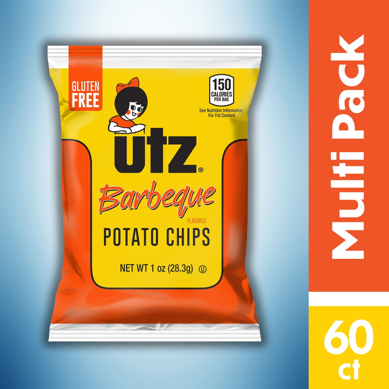 60 ct Vending Services Box 1 oz Utz Barbeque Potato Chips