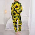 thumbnail image 5 of Bingfone Womens Pajama Sets Sunflowers In Vintage Print,Long Sleeve Loungewear Pajamas Set-X-Large, 5 of 9