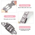 thumbnail image 6 of Adjustable Breakaway Cat Collar with Bell, Reflective Safety Kitten Puppy Neckband, Paw Print Design Soft Polyester Pet Identification Collar with Quick Release Clasp, 6 of 6