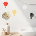 thumbnail image 4 of LACKUST Shower Hooks for Loofah Clearance,Strong Adhesive Wall Hook for Kitchen Bathroom Door Behind,Traceless Adhesive Hook Non-porous,White,Yellow,Red, 4 of 6