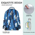 thumbnail image 5 of Bigfoot and Camouflage Blue Pattern Backpack for School, Cute School Bag with Adjustable Shoulder Straps and Padded Back, 15.3"x11"x7.1", 5 of 5
