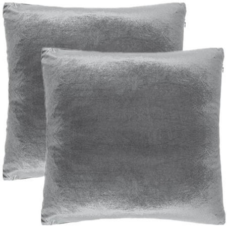 2 Pc 26 X 26 Inches Soft Velvet Decorative Euro Pillow Cover