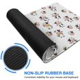 thumbnail image 6 of Long Mouse Pads for Desk,White Cow Scarf Pattern Desk Mats on Top Of Desks, Desk Mouse Pad Extra Large with 3mm Non-Slip Base and Stitched Edge for Gaming,Office,Work,Home 47.3"x23.6", 6 of 6