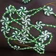 thumbnail image 3 of SMKE Christmas Peppermint Garland,Festive Crystal Candy Decor,Hanging Garland Bead Accent,Holiday Party Favors Decoration,Candy Cane Decor,Fake Candy Garland,Xmas Tree Hanging Supply B Green 4.7M, 3 of 4