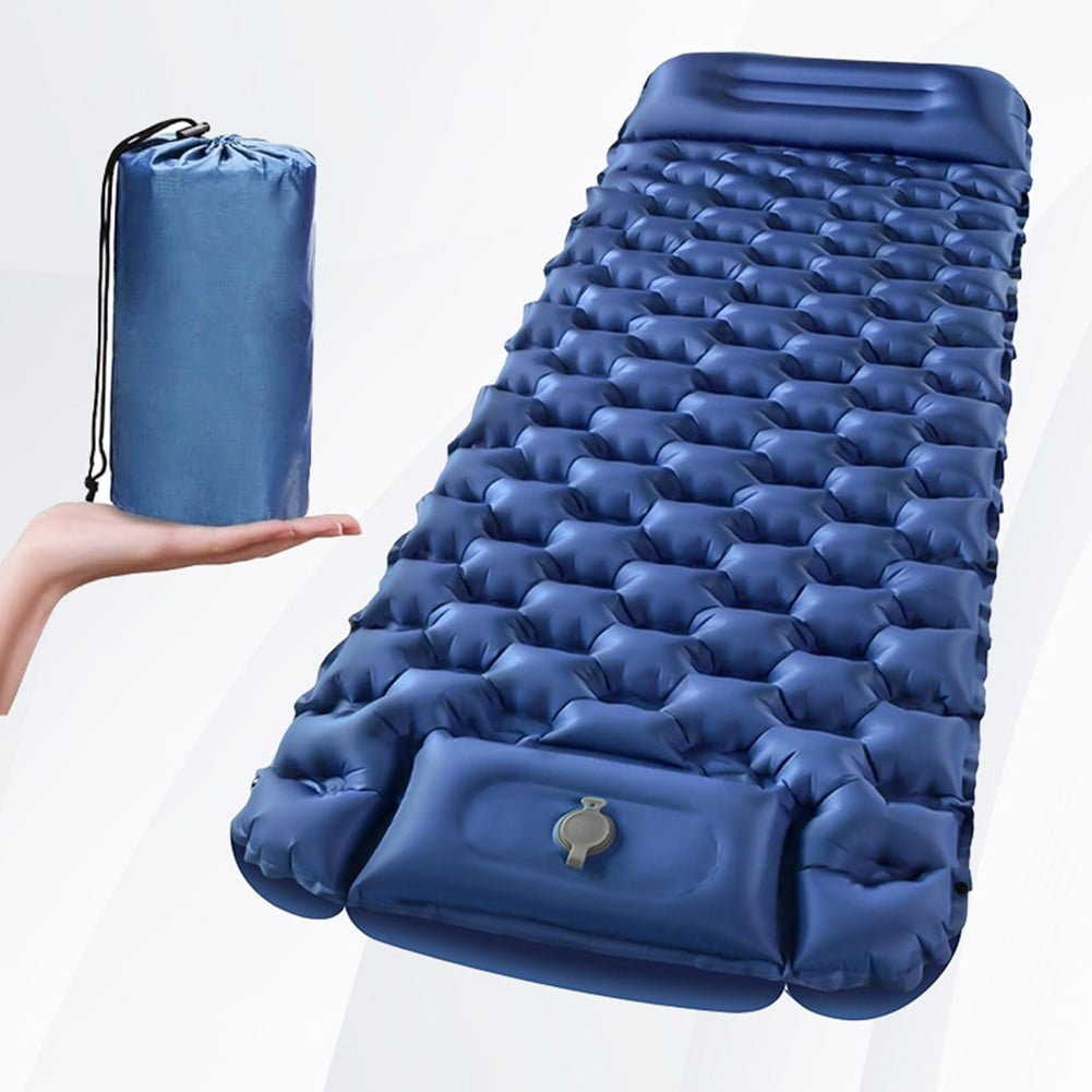 Self-Inflating Camping Mattress with Pillow - Lightweight & Portable for