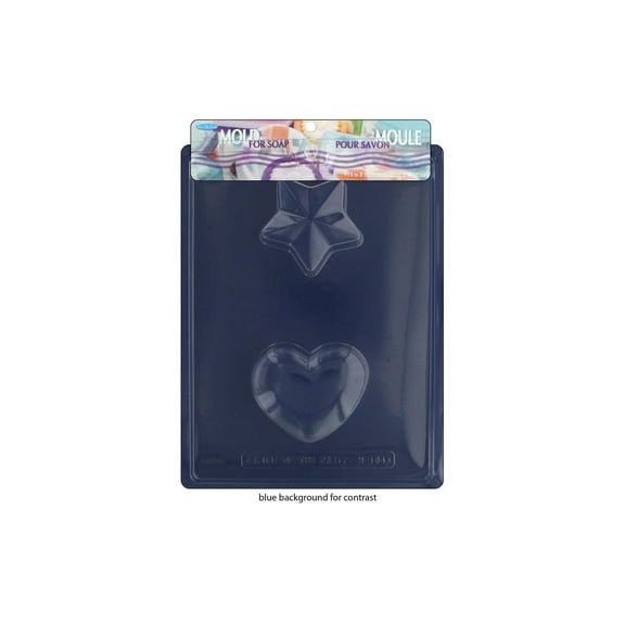 Life/Party Mold For Soap Heart/Star
