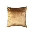 thumbnail image 4 of Checked Poly-Cotton Cushion With Sherpa At Back Brown Stripe - Set of 2, 4 of 4