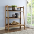 thumbnail image 7 of Wide Ladder Bookcase - Tiered Shelving Unit - Modern Storage Bookshelf - 15"D x 36"W x 43.5"H, 7 of 7