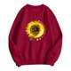 thumbnail image 3 of Gibobby Temperamento Pullover Top Camiseta estampada de talla grande con estampado del día de San Valentín para mujer Top informal de manga larga (Rojo, L), 3 of 4