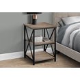 thumbnail image 4 of Monarch Specialties Accent Table, Side, End, Nightstand, Lamp, Living Room, Bedroom, Brown Laminate, Black Metal, Contemporary, Modern, 4 of 6