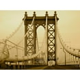 thumbnail image 2 of Rodriguez, Jairo 18x15 Black Ornate Wood Framed with Double Matting Museum Art Print Titled - New York Bridge I, 2 of 4