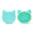 thumbnail image 1 of 3 In 1 Silicone Makeup Brush Cleaning Mat, Makeup Cleaning Brush Washing Mat, Makeup Brush Drying Rack, Portable Washing Tool, Easy To Carry Makeup Tools for Makeup, 1 of 5