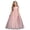 F215-Pink, variant on FYDUU Flower Girl Dress Girls Dresses Tulle Long A-Line Holiday Birthday Party Gown Formal Pageant Maxi Dresses Holiday Performances 6-7 Years