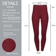 thumbnail image 4 of Baqcunre Womens Leggings,Four Seasons Breathable Seamless Yoga Clothing Fitness Suit Sports Yoga Pants Workout Leggings for Women,Yoga Pants Women Women's Pants Wine S-3XL, 4 of 9