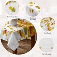 thumbnail image 5 of Thanksgiving Orange Table Cloth Waterproof Tablecloths, Autumn Vintage Fall Maple Leaf Tablecloth Dining Table Cover for Kitchen Party Tabletop Outdoor, Rectangle Tablecloth 60x84 Inch, 5 of 9