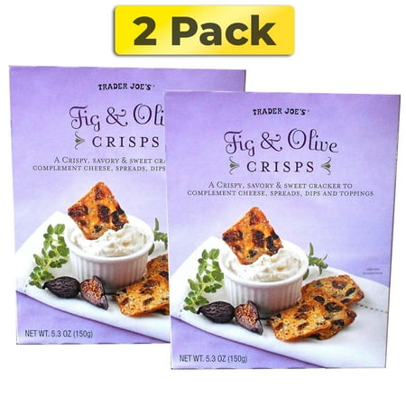 Trader Joe s Fig & Olive Crisps 5.3oz Pack 2