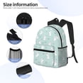 thumbnail image 5 of Haiem Playing Rabbit Lightweight Backpack for School, Classic Basic Water Resistant Casual Daypack for Travel with Bottle Side Pockets, 5 of 8