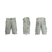 Galaxy by Harvic Men's Belted Cargo Cotton Shorts (32)