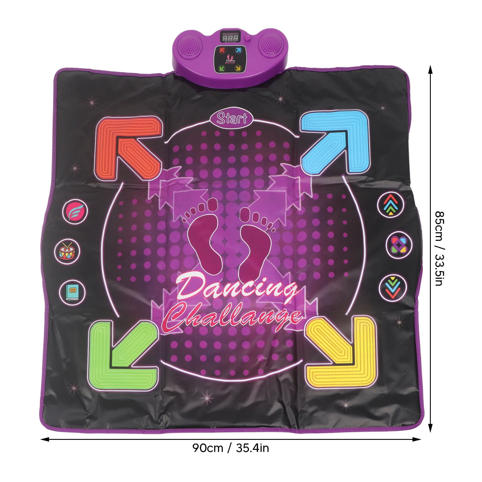 Tapis de Danse, Antidérapant Sûr 4 Modes de Jeu pour Enfants et Adultes, Améliore les Réflexes et la Créativité avec Éducation Musicale Tapis de Danse, Antidérapant Sûr 4 Modes de Jeu pour Enfants et Adultes, Améliore les Réflexes et la Créativité avec Éducation Musicale