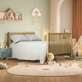 thumbnail image 4 of CASEMIOL 5-In-1 Convertible Crib, New Zealand Pinewood Baby Bed,Baby Crib With 3 Height Adjustment, Non-Toxic Finish, Easy to Assemble, Nature, 4 of 13
