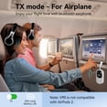 thumbnail image 2 of Transmisor y receptor de audio Bluetooth Giecy Airplane 5.3 Blanco, 2 of 9